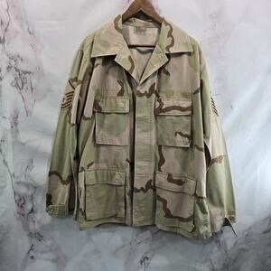 Vintage Desert Camo Jacket Mens Large Regular Coat Shirt 3 Color Air Force